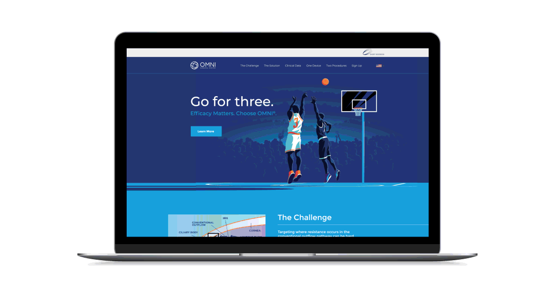 OMNI Go For Three campaign - Landing Page-Animation