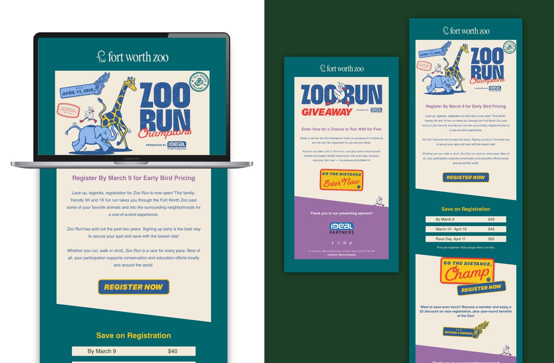 Fort Worth Zoo Run Website