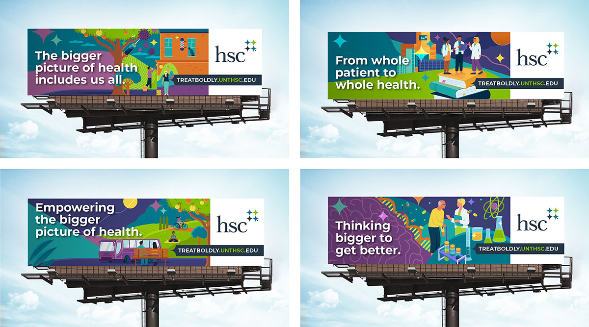 UNTHSC Campaign Billboards