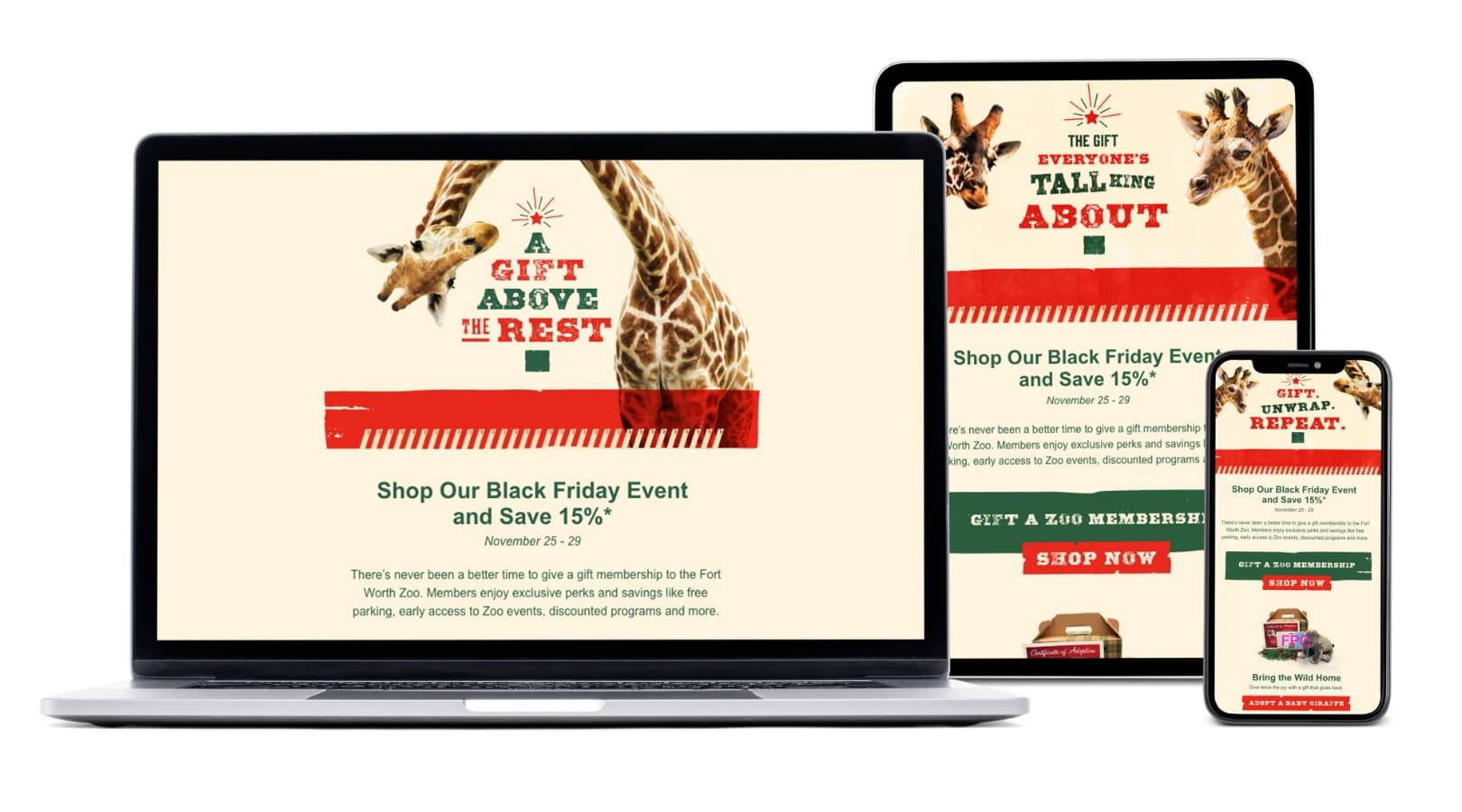 Fort Worth Zoo Holiday Emails