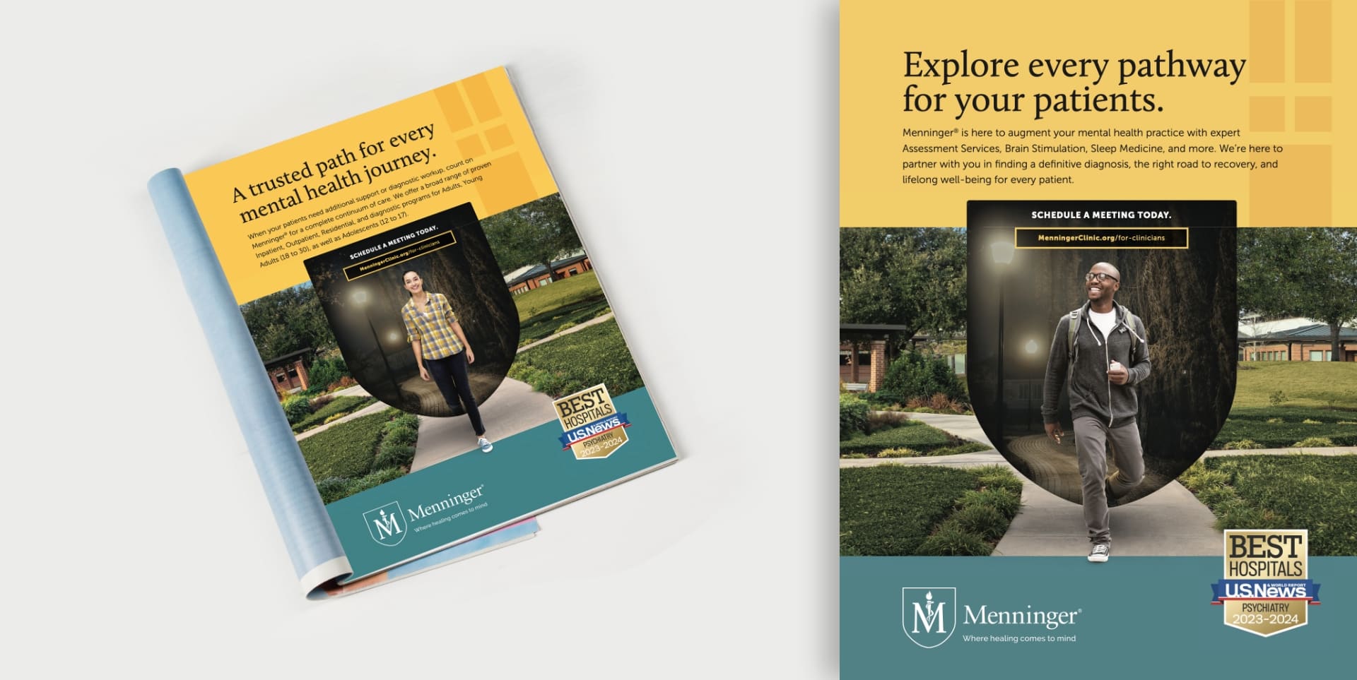 Menninger Clinic Print Ad