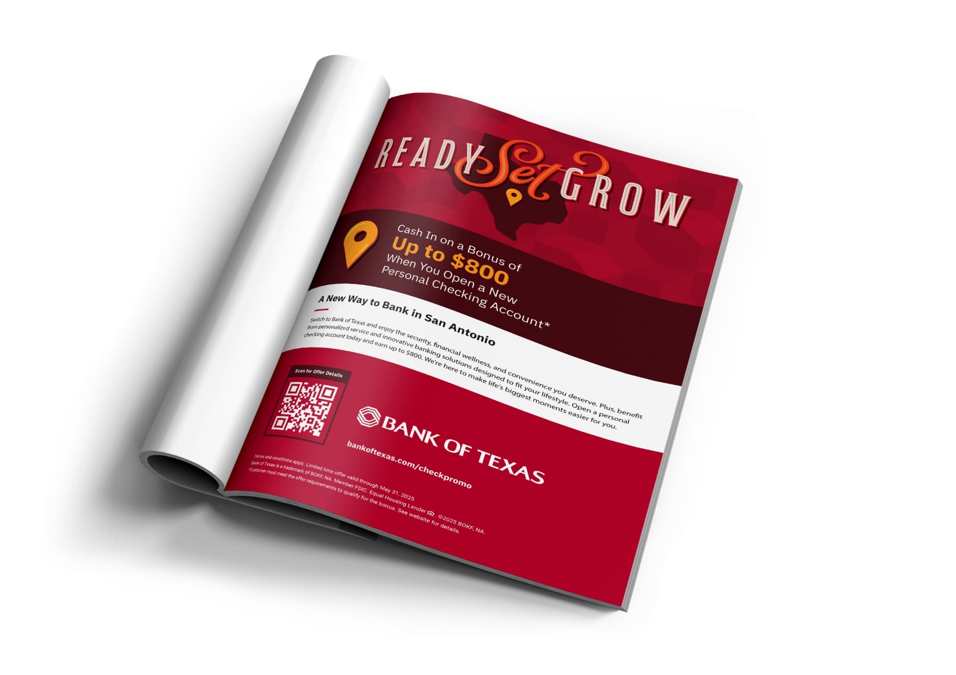 Bank of Texas San Antonio print media