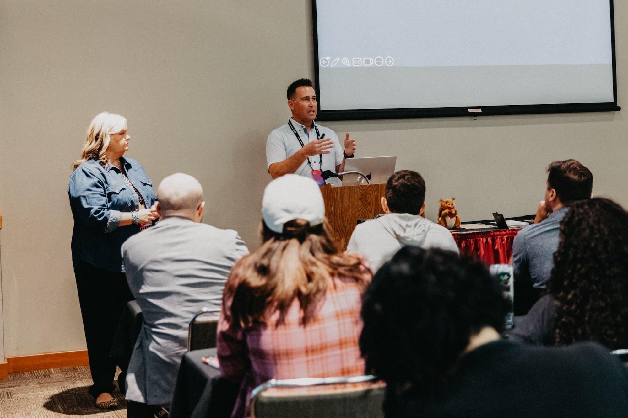 Charlie and Michele Speaking at Circles