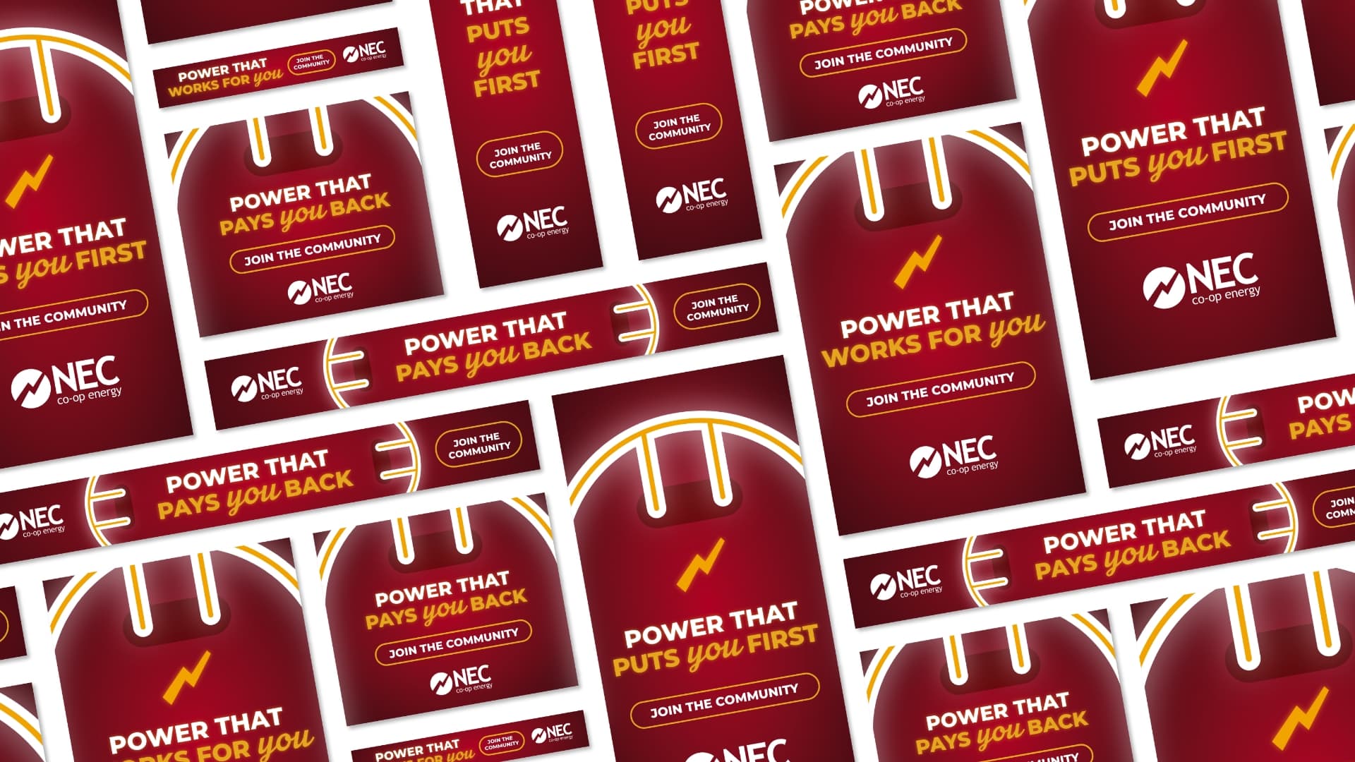 NEC Co-op Energy web display creative