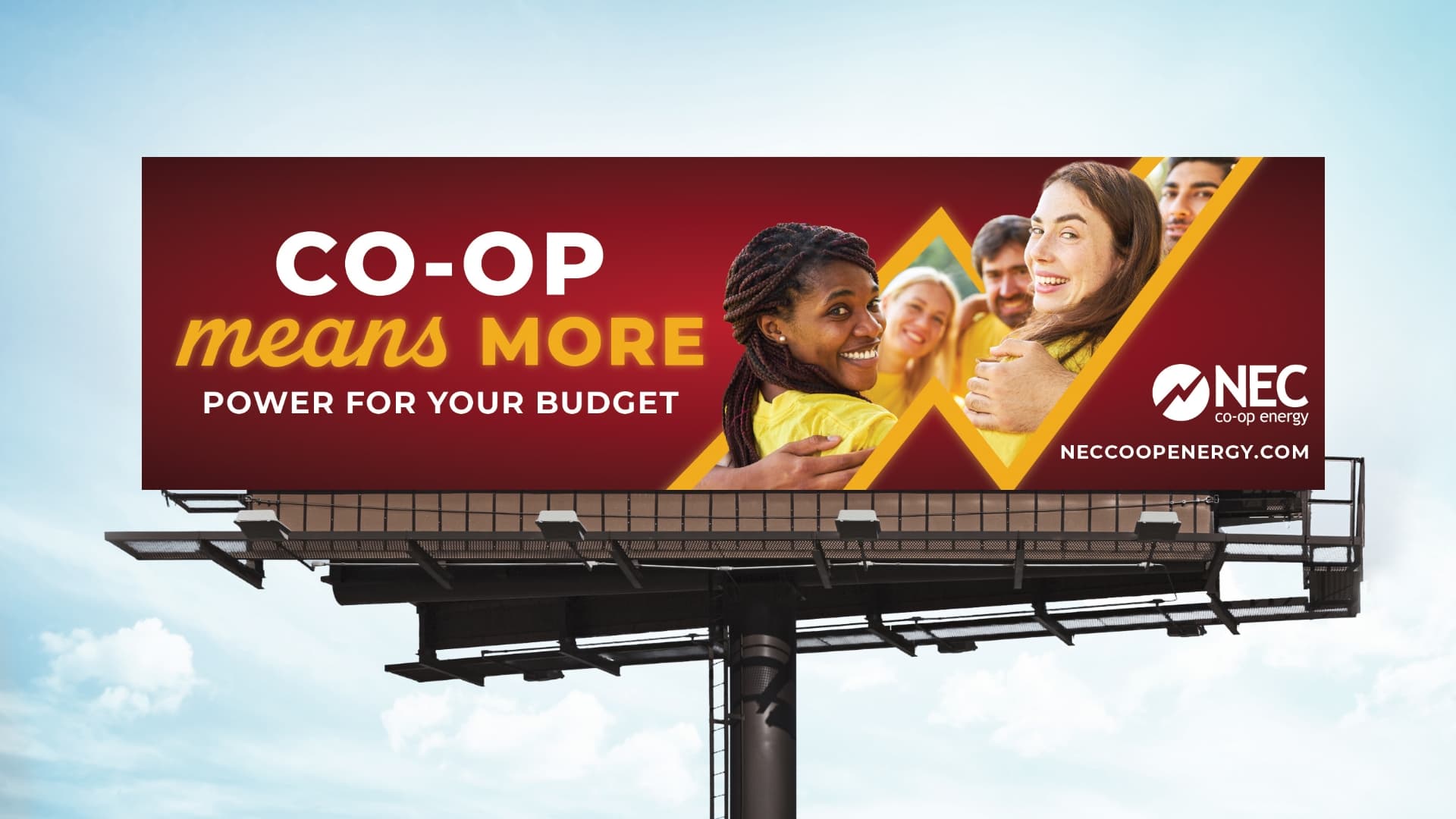 NEC Co-op Energy Out of Home creative