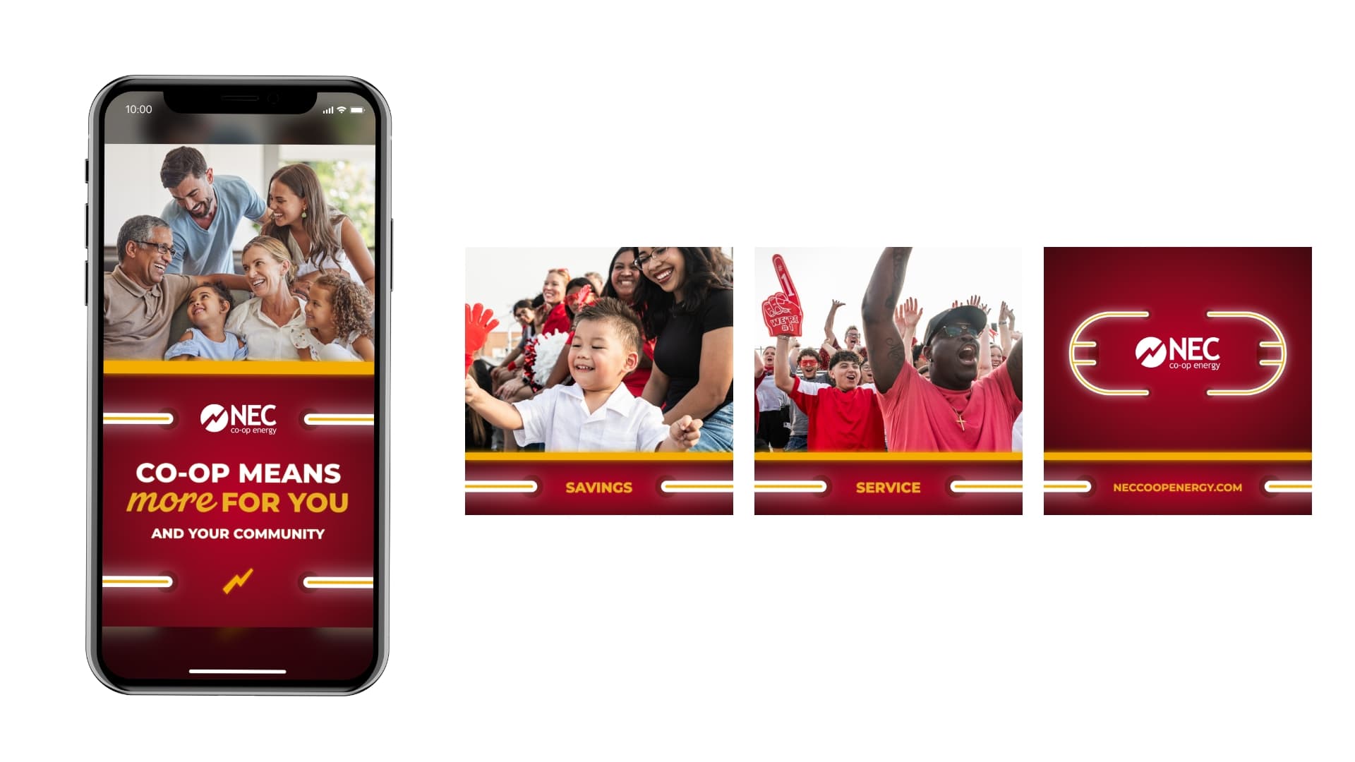 NEC Co-op Energy Social Media creative